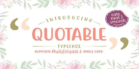 Quotable font