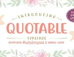 Quotable font