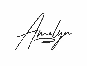 Amelyn Demo font