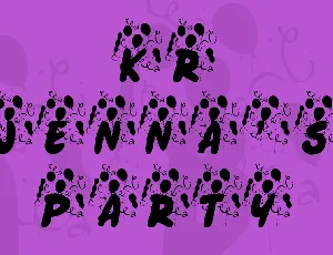 KR Jenna's Party font