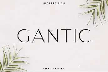 GANTIC font