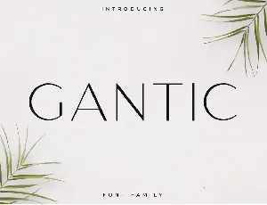 GANTIC font