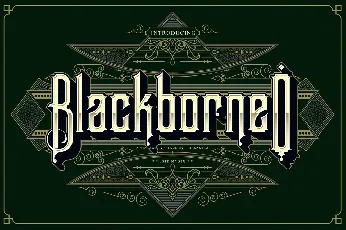 Blackborneo font