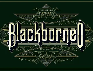 Blackborneo font