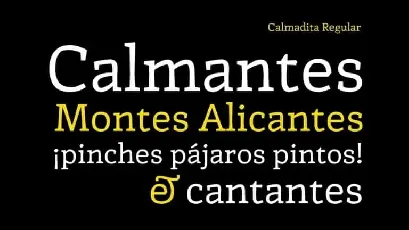 Calmadita Serif font