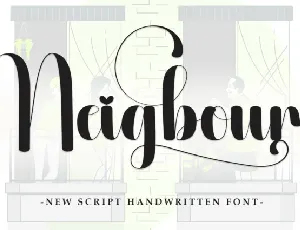 Neigbour Script font