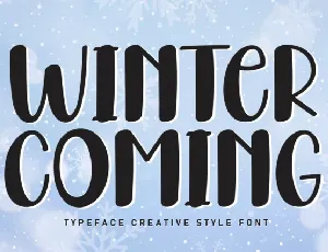 Winter Coming Display font