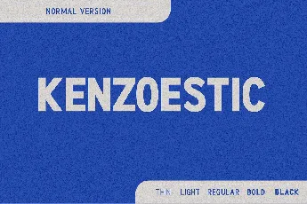 Kenzoestic font