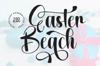 Easter Beach Calligraphy font