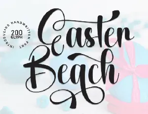 Easter Beach Calligraphy font