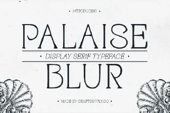 Palaise Blur font