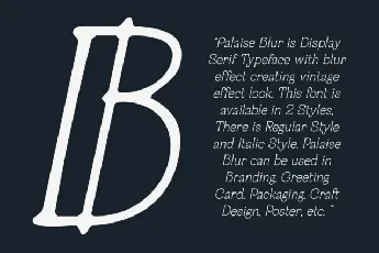 Palaise Blur font