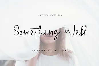 Something Well font