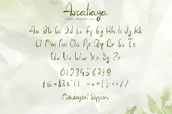 Astaliaya font