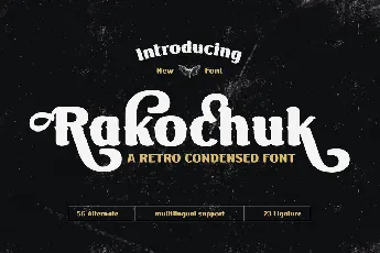 Rakochuktrial font