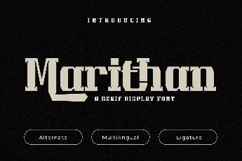 Marithantrial font