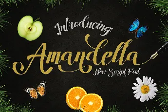 Amandella Script font