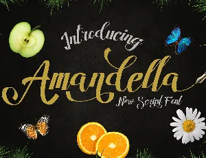 Amandella Script font