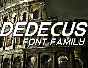 Dedecus font