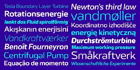 Turbine Family font