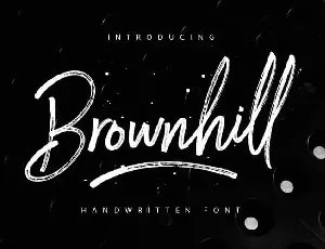 Brownhill Brush font