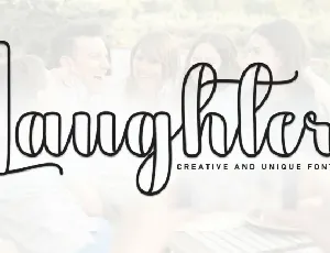 Laughter Script font