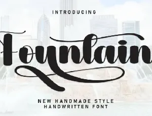 Fountain Script font