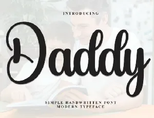 Daddy Script Typeface font