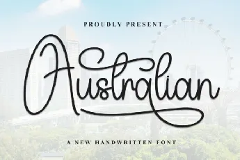 Australian Script font