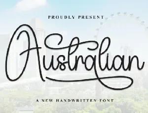 Australian Script font