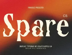 CS Spare font