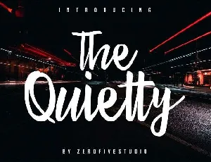 The Quietty font