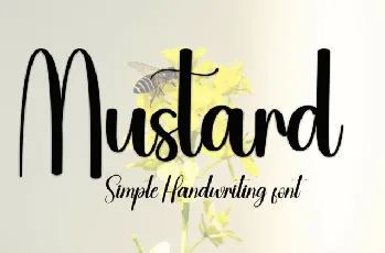 Mustard Script font