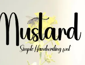 Mustard Script font