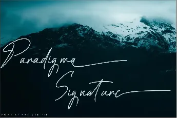 Paradigma Signature font