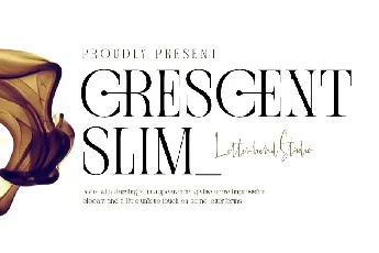 Crescent Slim Serif font