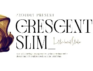 Crescent Slim Serif font