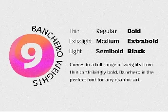 Banchero font