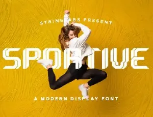 Sportive Display font