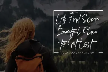 Reilly Beck Signature font