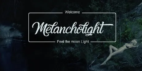 Melancholight font