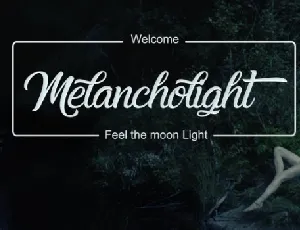 Melancholight font