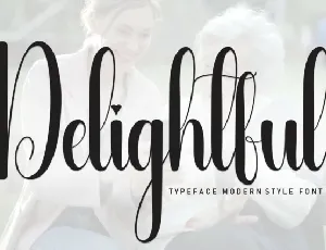 Delightful Script Typeface font