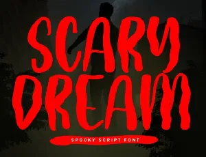 Scary Dream Display font
