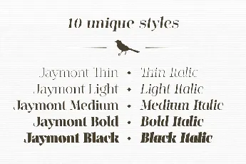 Jaymont font