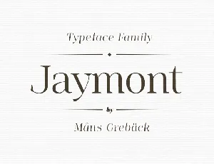 Jaymont font