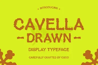 Cavella Drawn font