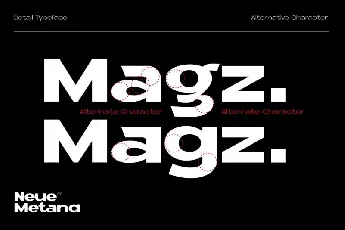 Neue Metana Family font