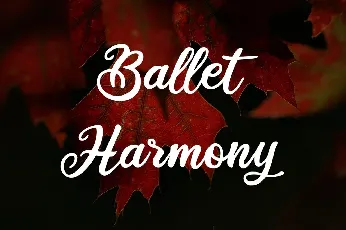 Ballet Harmony font