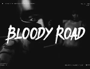 Bloody Road DEMO font